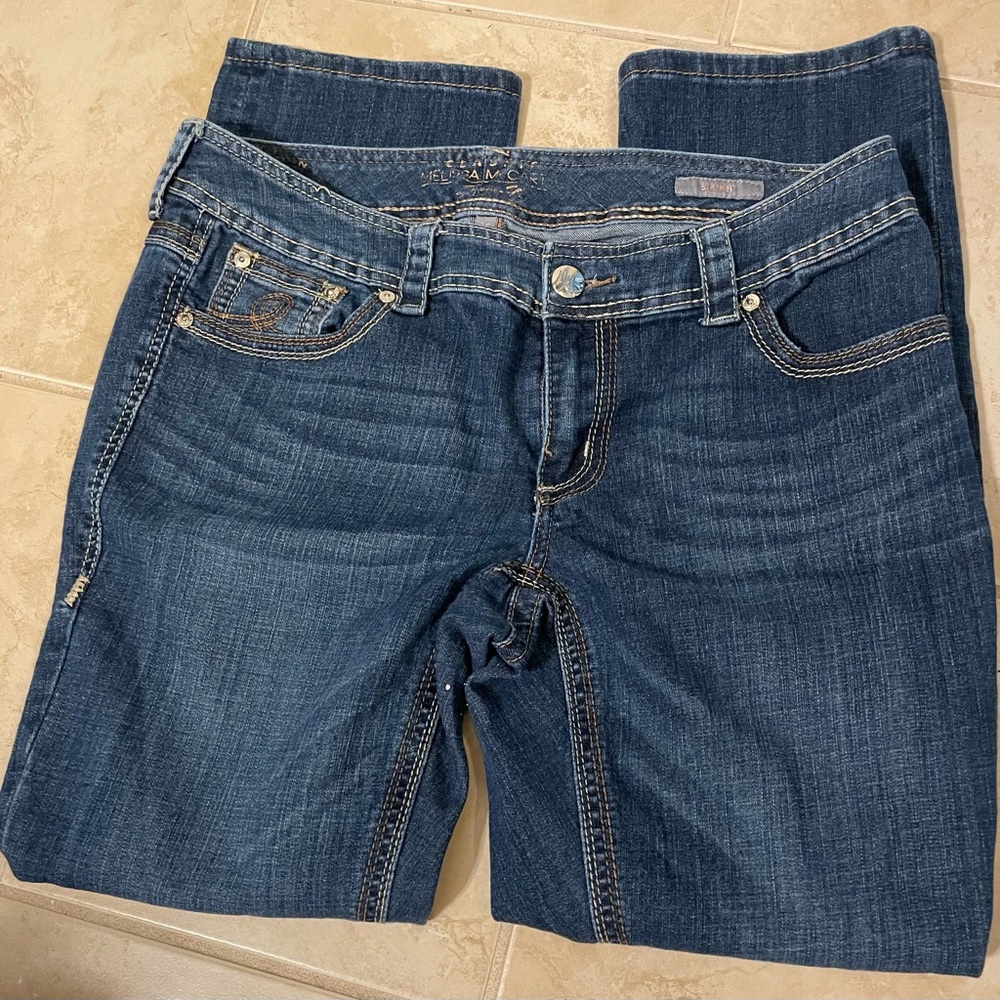 Melissa McCarthy Dark Blue Straight Leg Jeans 16